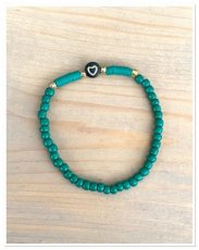 0006 armband heart green 0006 armband heart green