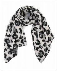 0006 sjaal leoperd zwart wit 0006 sjaal Leopard zwart wit