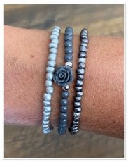 0013 armband set trio grijs 0013 armband set trio grijs