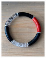 0020 armband tube black & red
