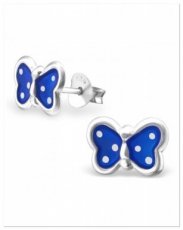 0020 oorbellen vlinder blauw